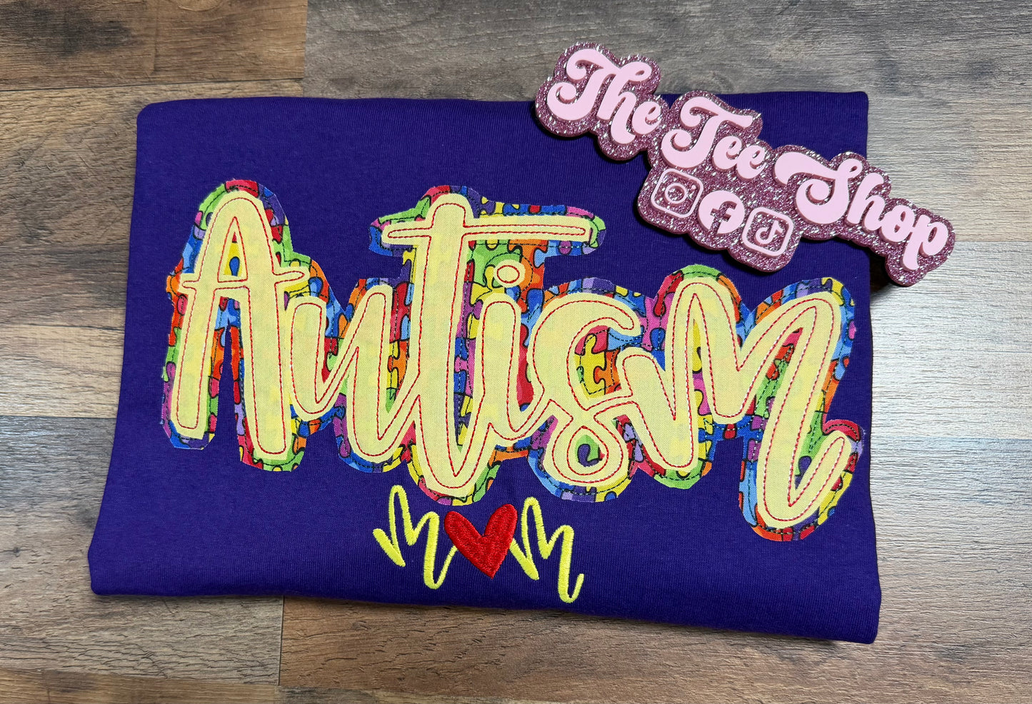 Embroidered Autism Tshirt