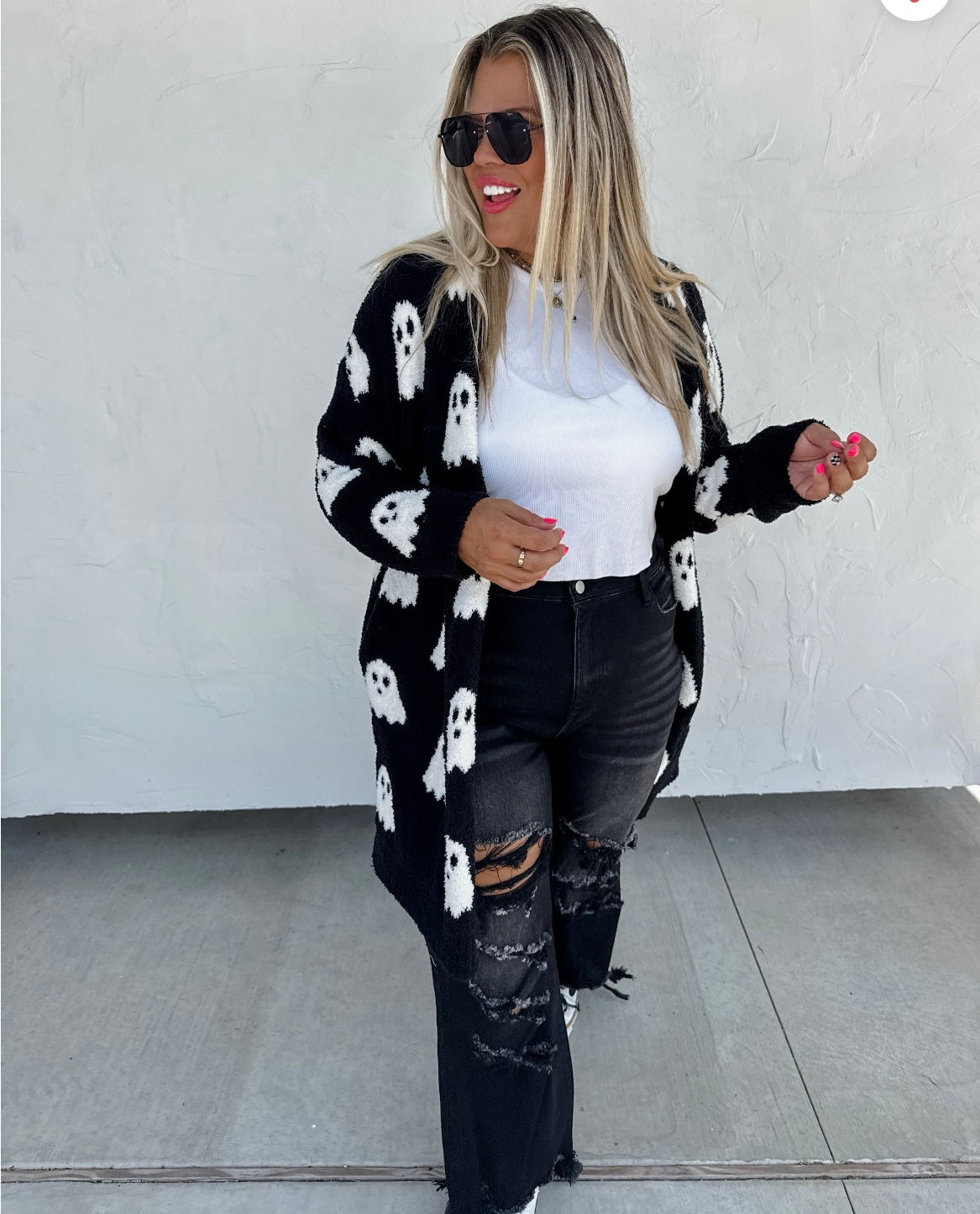 Halloween ghost cardigans
