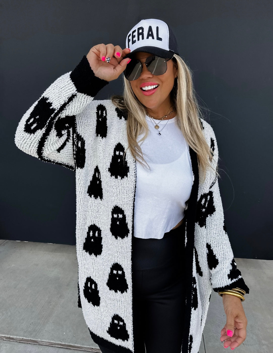 Halloween ghost cardigans