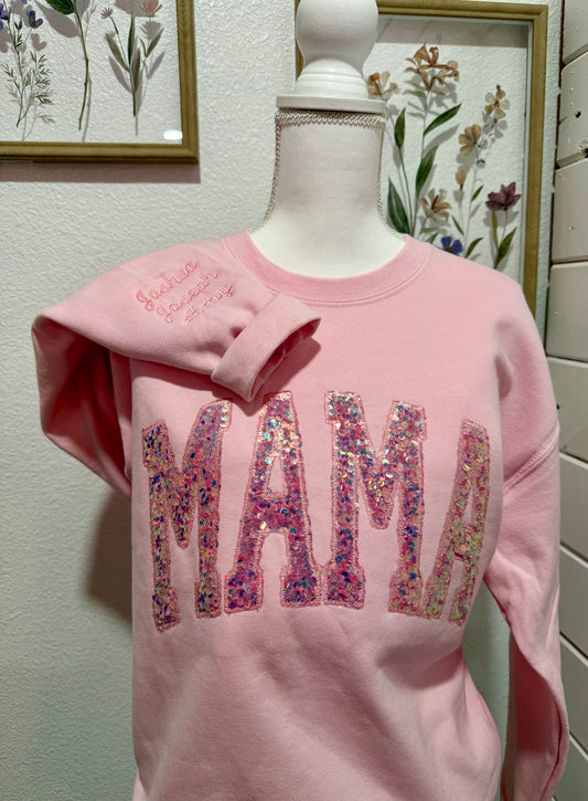 MAMA EMBROIDERED SWEATSHIRT