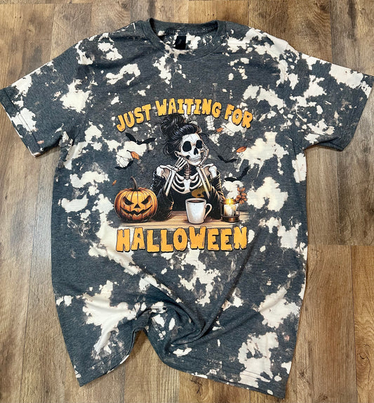 Just Waiting for Halloween skeleton lady(bleached)