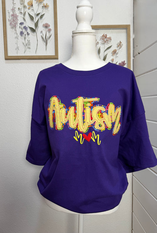 Embroidered Autism Tshirt