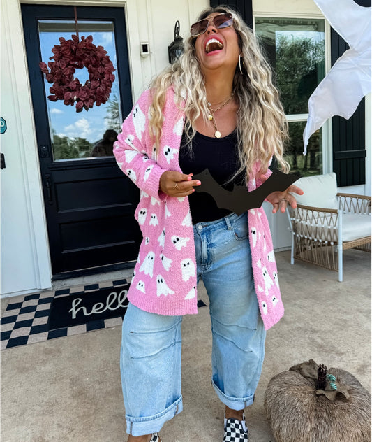 Halloween ghost cardigans