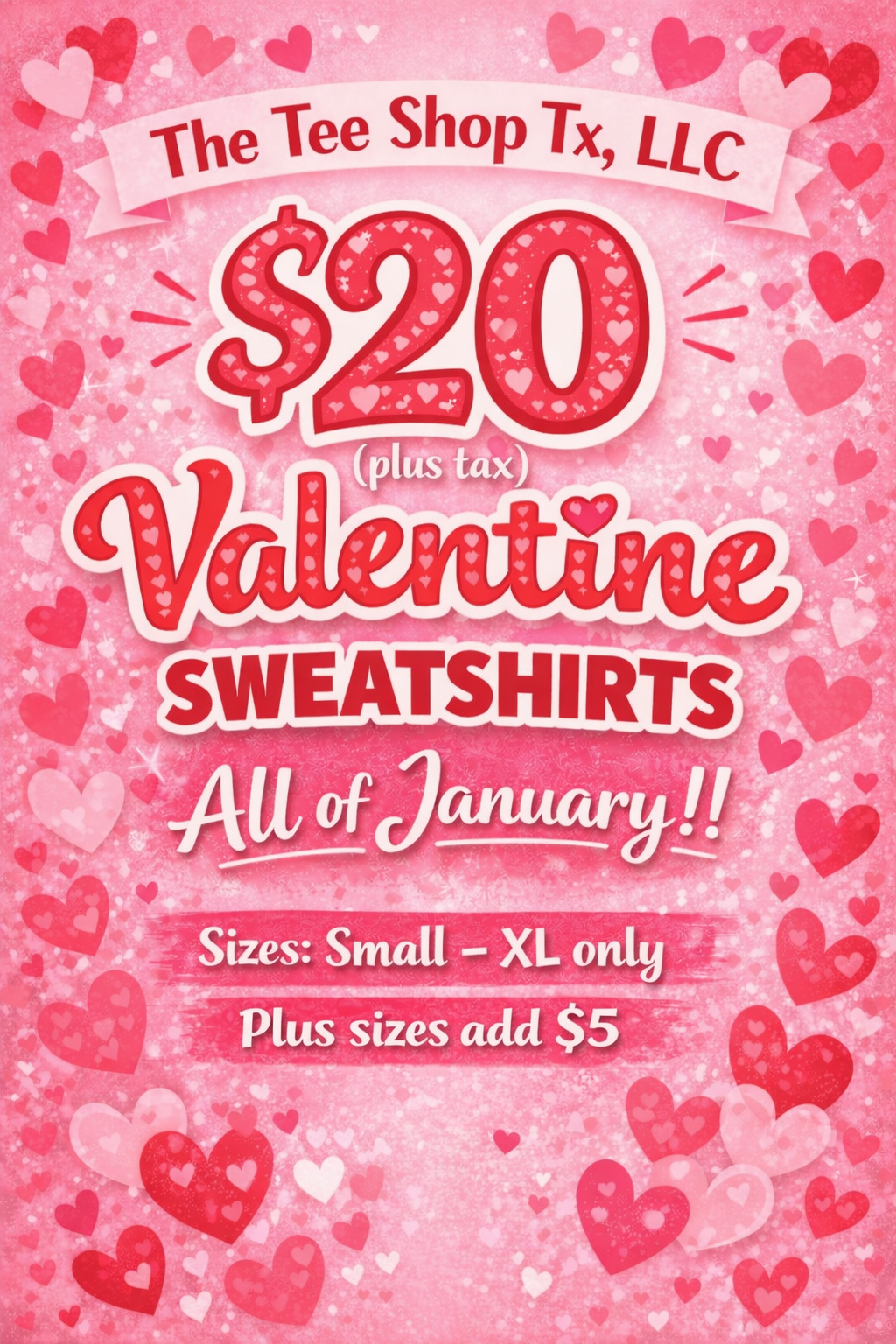 Valentine Sweatshirt Sale