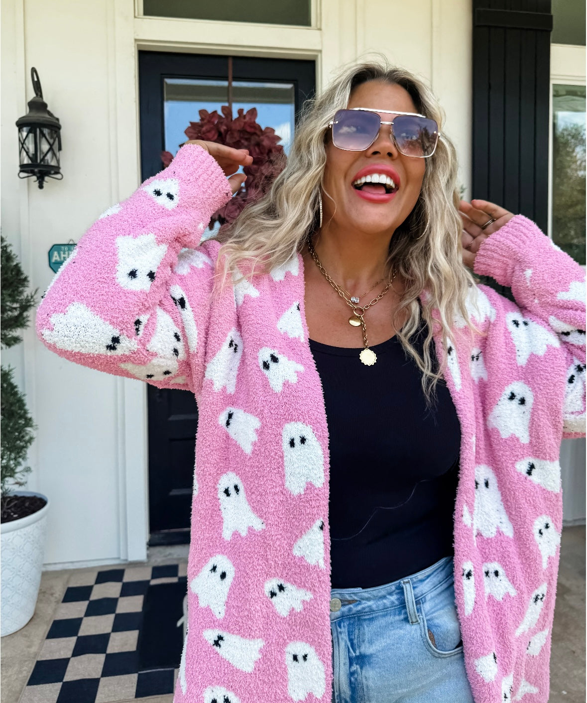 Halloween ghost cardigans